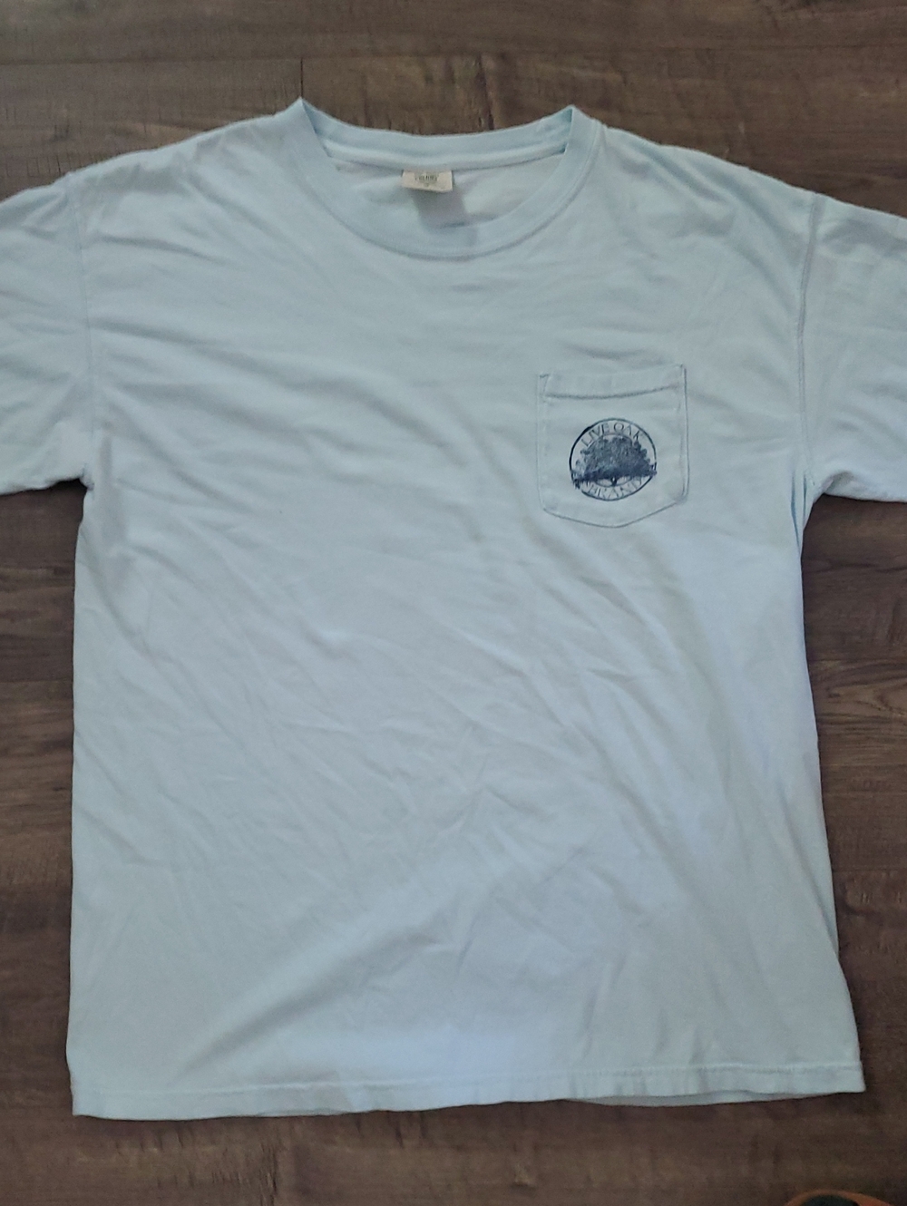 Comfort Colors Light Blue Short Sleeve Pocket Tee